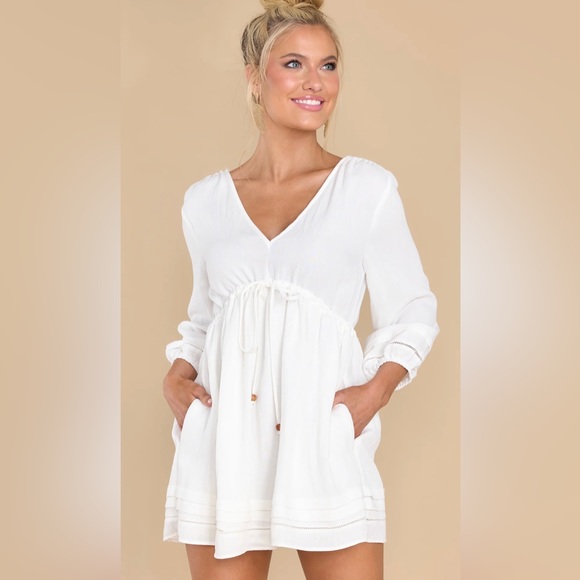 NWT Mustard Seed Seaside Dreams White Dress - Picture 5 of 13